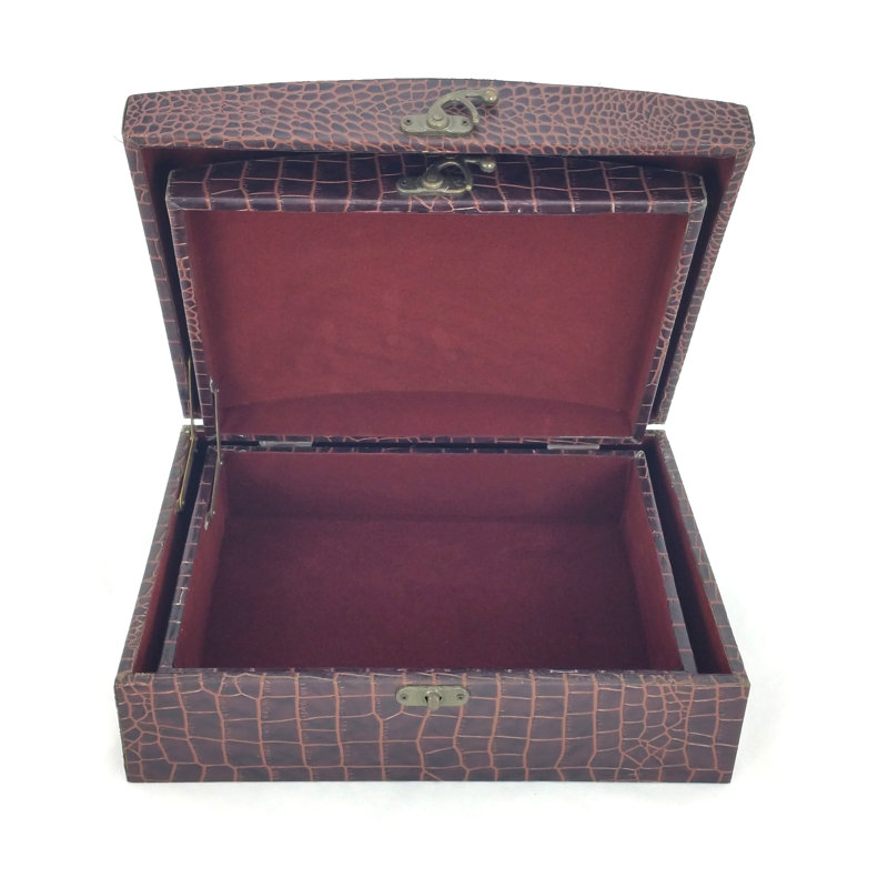 Red Barrel Studio® Quayshawn Handmade Faux Leather Decorative Box Wayfair